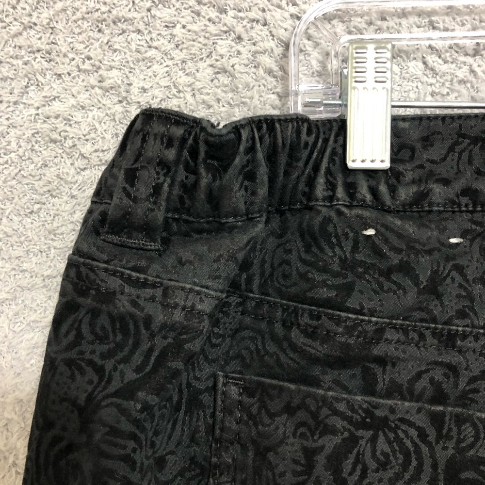 Floral Faux Velvet Pull On Pants‎ Size 22WP Stretch Evening Casual Catherines - Picture 10 of 16
